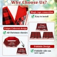 thumbnail image 3 of Buffalo Plaid Christmas Tree Collar - Fabric Hexagon Base Cover With Six Patterns, 31-Inch Diameter Bottom Stand Cover for Tree Decoration, 3 of 7