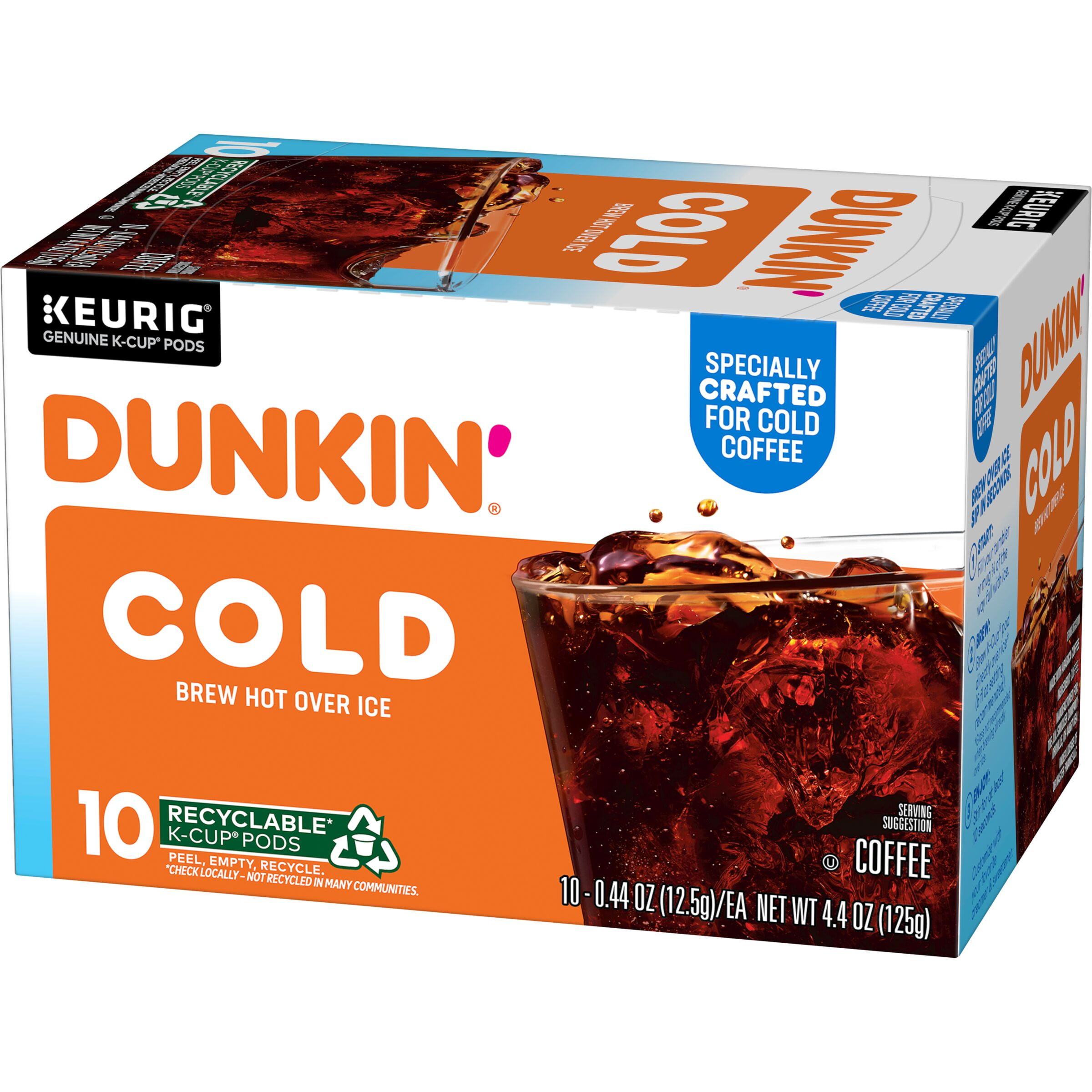 (60 Count) Dunkin' Cold, K-Cup Coffee Pods