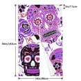 thumbnail image 3 of XMXY Japanese Doorway Curtain Noren, Gothic Purple Skeleton Skull Door Closet Curtain Panel, Room Dividers Privacy Tapestry, 34 x 56 Inches, 3 of 7