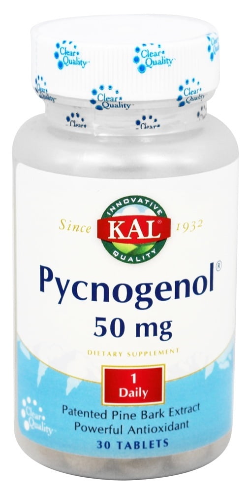 Kal Pycnogenol Patented Pine Bark Extract 50 mg. 30 Tablets