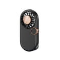 thumbnail image 3 of AuroraX Black Portable Pocket Fan Rechargeable Mini Handheld Fan Rechargeable Quiet Lightweight Battery Operated Fans for Wedding Guests, 3 of 5