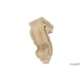thumbnail image 5 of BingLTD - 10" Tall Corbel Traditional Solid Rubberwood - 1 PC (C1054-RW-UNF), 5 of 5
