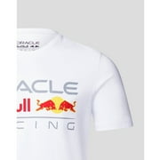 Red Bull Racing F1 Large Front Logo T-Shirt - Flame Scarlet/Grey/Night Sky/White