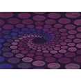 thumbnail image 1 of Ahgly Company Machine Washable Indoor Rectangle Transitional Rebecca Purple Area Rugs, 6' x 9', 1 of 7
