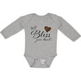 thumbnail image 3 of Inktastic Well Bless your Heart with Leopard Print Boys or Girls Long Sleeve Baby Bodysuit, 3 of 5