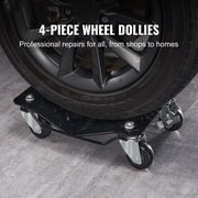 VEVOR Car Dolly Wheel 4 PCS 6000lb Steel Tire Dolly Heavy Duty Skate Auto Repair Dolly Each for 1500lb