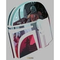 thumbnail image 2 of Men's Star Wars: The Mandalorian Helmet Reflection  Graphic Tee Athletic Heather Medium, 2 of 3