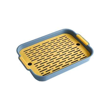 

SIEYIO Double Layer Tray Drying Tray Sink Tray Drying Storage Rack with Arc Handle