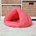 thumbnail image 2 of Yazoeia Cold Day Pet Puppy Dog Thermal Cave Bed Cat Tent Bed Cones-Shape Cat Nest Cat Cuddle Offers Sense of Security for Better Sleep Suits Small Animals Like Guinea Pig, Rabbit, Squirrel, 2 of 8