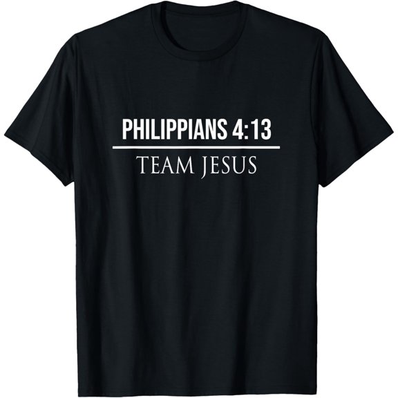 Philippians 4:13 Christian Bible Verse T-Shirt