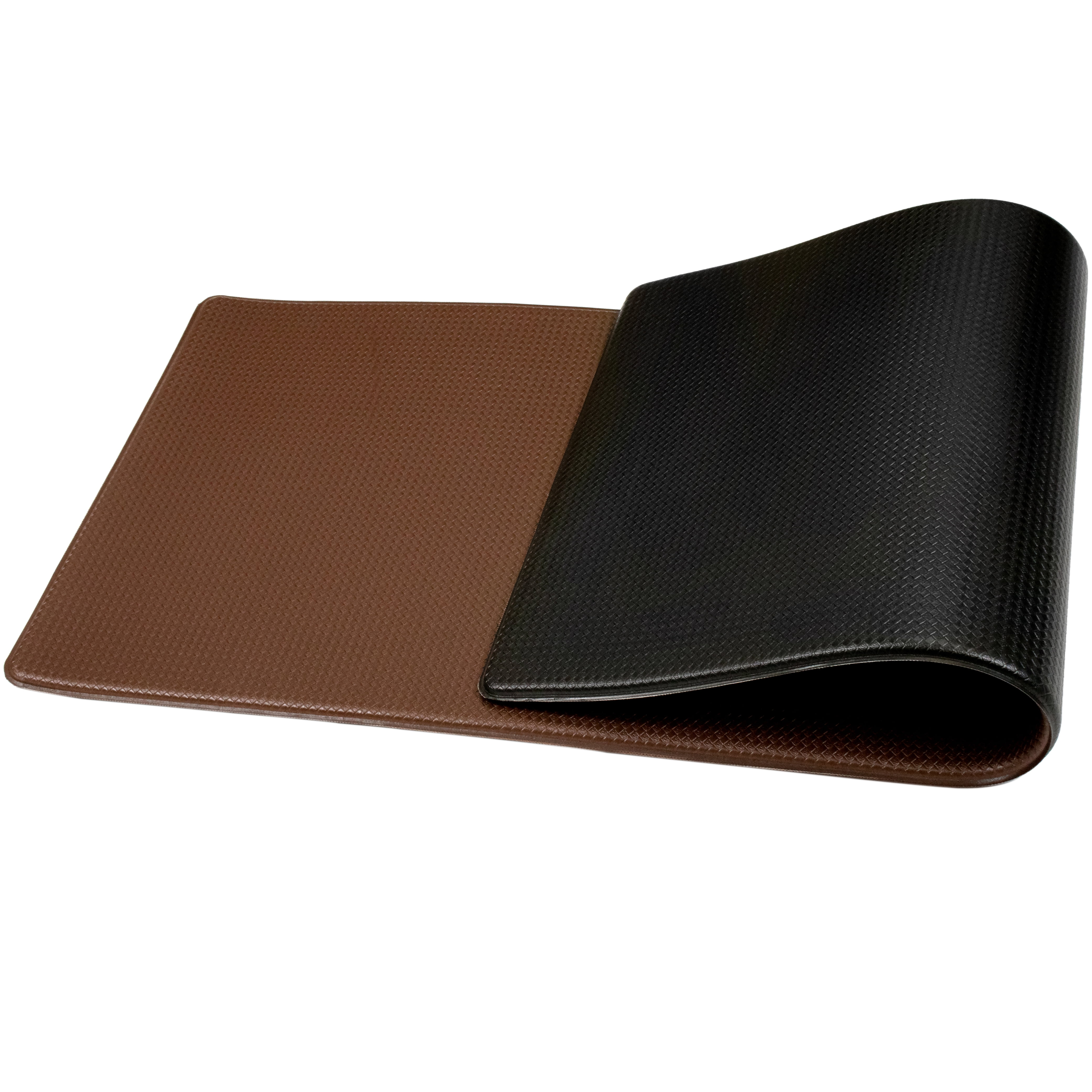 OPUX Anti Fatigue Kitchen Floor Mat, Reversible Cushioned Memory Foam Kitchen Rug Pad, Waterproof Non-Slip Padded Comfort Standing Mat Laundry Home, 47x17 (Buffalo Check Black White Herringbone