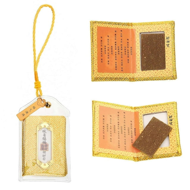 3pcs Japanese Style Wealth Amulet Decor Pendant Fortune Bags