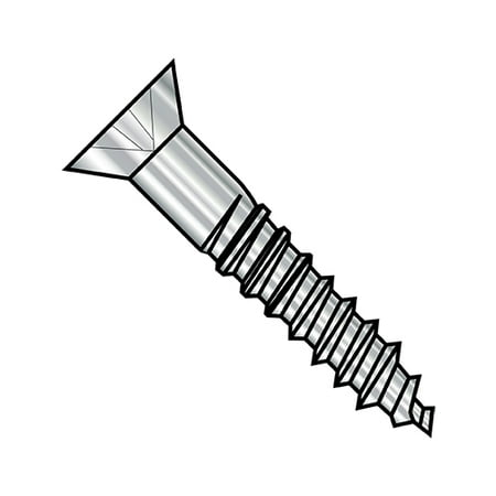 

14-10X1 1/4 Phillips Flat Full Body 2/3 Thread Wood Screw 18 8 Stainless Steel (Pack Qty 900) BC-1420DPF188