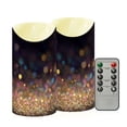 thumbnail image 2 of Background with Glitter Flickering Flameless Candles with Remote Timer Battery Operated LED Tealight Set of 2 M, 2 of 8