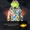 thumbnail image 5 of Otqutp Boys Girls Ski Suit 2-Piece Tie Dye Windproof Zip-Up Hoodie Snowsuit Waterproof Winter Skating Snowboarding Outfit Set, 5 of 6