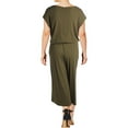 thumbnail image 2 of Ralph Lauren Womens Plus Dreshima Knit Cap Sleeves Jumpsuit, 2 of 2
