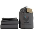 thumbnail image 1 of 24-INCH EXTRA DEEP POCKETS - 100% Organic 800-Thread-Count - Three Quarter Size Organic Cotton Sheet Set- Dark Grey, 1 of 7