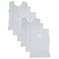 thumbnail image 1 of Bambini White Tank Top 6 Pack Medium, 1 of 2