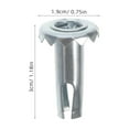thumbnail image 2 of Worgeous  12 Pcs Caster Socket Universal Ball Round Chair Casters Compressor Tools Stool Silver, 2 of 8