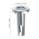 thumbnail image 2 of unbranded 12Ud Insertos De Casquillos Para De Hierro Para Sillas Y Muebles Con Instalación Sencilla Color Plata, 2 of 8