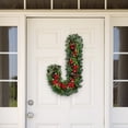 thumbnail image 3 of HEVIRGO Christmas Wreath Frame Solid Construction Rust-proof Metal Xmas Candy Cane Wire Wreath Frame for Home, 3 of 10