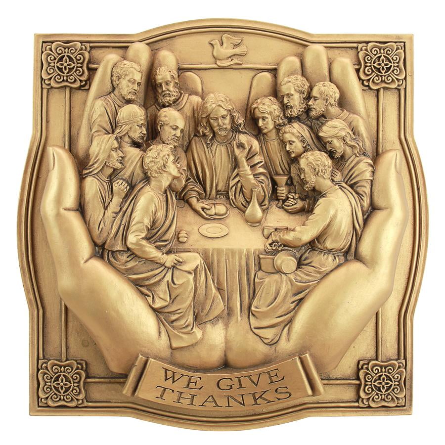 Ornate Bronze St Michael Bas Relief Oval Trinket Box