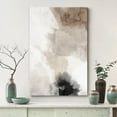 thumbnail image 3 of PixonSign Canvas Wall Art Faded Textured Brown & White Color Blocks Abstract Print Minimalism Contemporary Nordic Colorful Decoration for Living Room, Bedroom, Office - 12"x18", 3 of 5