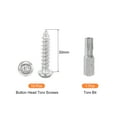 thumbnail image 3 of 10pack M6 x 30mm Button Head Torx Security Sheet Metal Screws with T30 Bit, 3 of 6