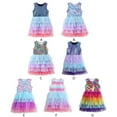 thumbnail image 4 of URMAGIC Toddler Girls Dresses for Summer Sleeveless Kid Clothes Party Tutu Dresses for Little Girls 3-7 Years, 4 of 4