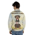 thumbnail image 5 of Cute Wirehaired Pointing Griffon Loves Dad Happy Father's Day All Over Print 3D Baseball Jacket Dog Lover Bomber Jacket Softball - 12008, 5 of 6