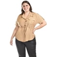 thumbnail image 1 of Blusa camisera ajustable Roman Fashion /Tallas Extras, 2436 (Beige) beige 38, 1 of 6