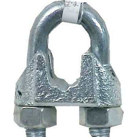 

5 Pc Campbell Electrogalvanized Malleable Iron Wire Rope Clip 2-1/2 In. L