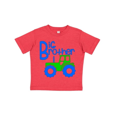 

Inktastic Big Brother Tractor Gift Toddler Boy Girl T-Shirt