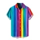 thumbnail image 1 of Camisas s Para Hombre Manga Larga Camisas casuales para hombre Camisas de playa con botones de manga corta Camisas de verano tropical (Blue, M), 1 of 3