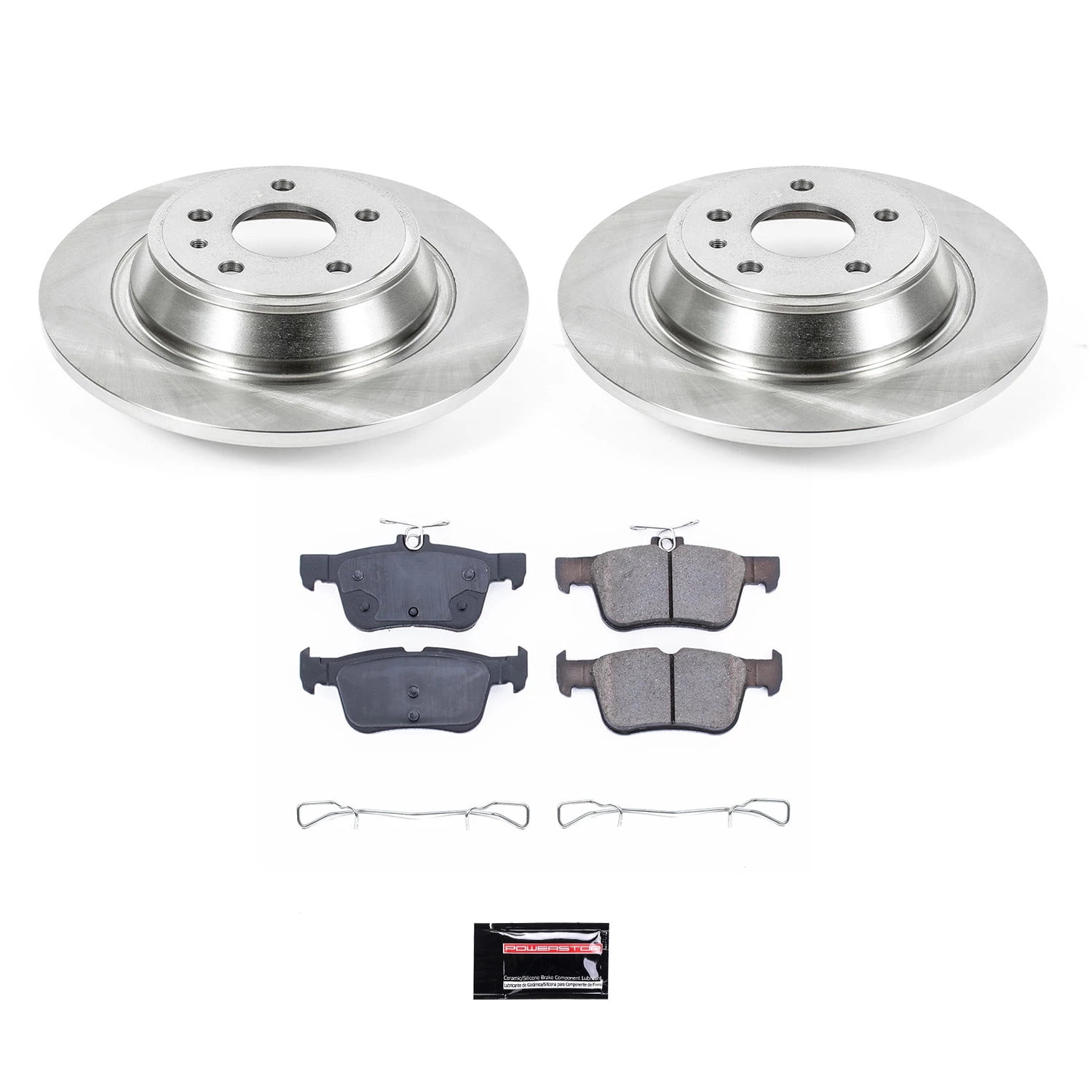 Power Stop Rear Stock Replacement Brake Pad and Rotor Kit KOE6559