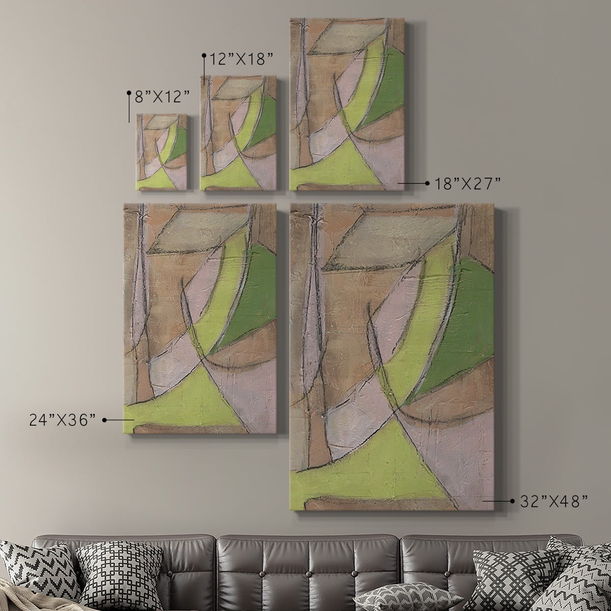 Many Layers II Premium Gallery Wrapped Canvas - Ready to Hang