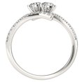thumbnail image 2 of Pompeii 1 1/4 ct Two Stone Diamond Forever Us Engagement Ring Solitaire 14k White Gold, 2 of 3
