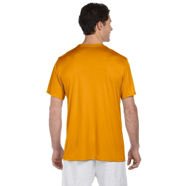 Hanes 4820 Cool Dri Tagless Men T-Shirt Size Medium - Safety Orange