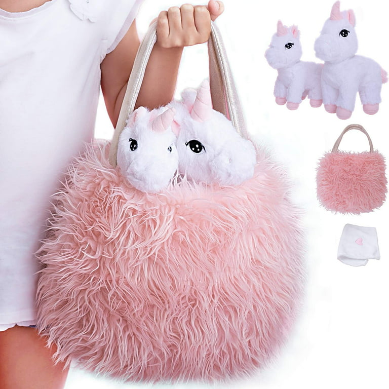 Unicorns Gifts for Girls Purse - Toddler Purse Set Pretend Play