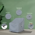 thumbnail image 4 of COVERS&ALL Outdoor Chair Covers, Made of 18 Oz Waterproof & UV-Resistant Cover Tuff Fabric, Suitable for Indoors/Outdoors (34"H x 33"D x 31"W, Grey), 4 of 7