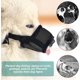thumbnail image 2 of (Negro) Bozal antiladridos ajustable de 1 pieza con anillo de malla autoadhesivo. Bozal antiladridos ajustable para perros grandes, medianos y pequeños., 2 of 5