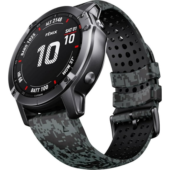 Tianle Compatible with Fenix 6 Band 22mm Silicone Watch Bands for Fenix 7/Fenix 6/ Fenix 5/Fenix 5 Plus/Fenix 6/Fenix 6 Pro/Forerunner 935/945/Approach S60/S62/ Epix