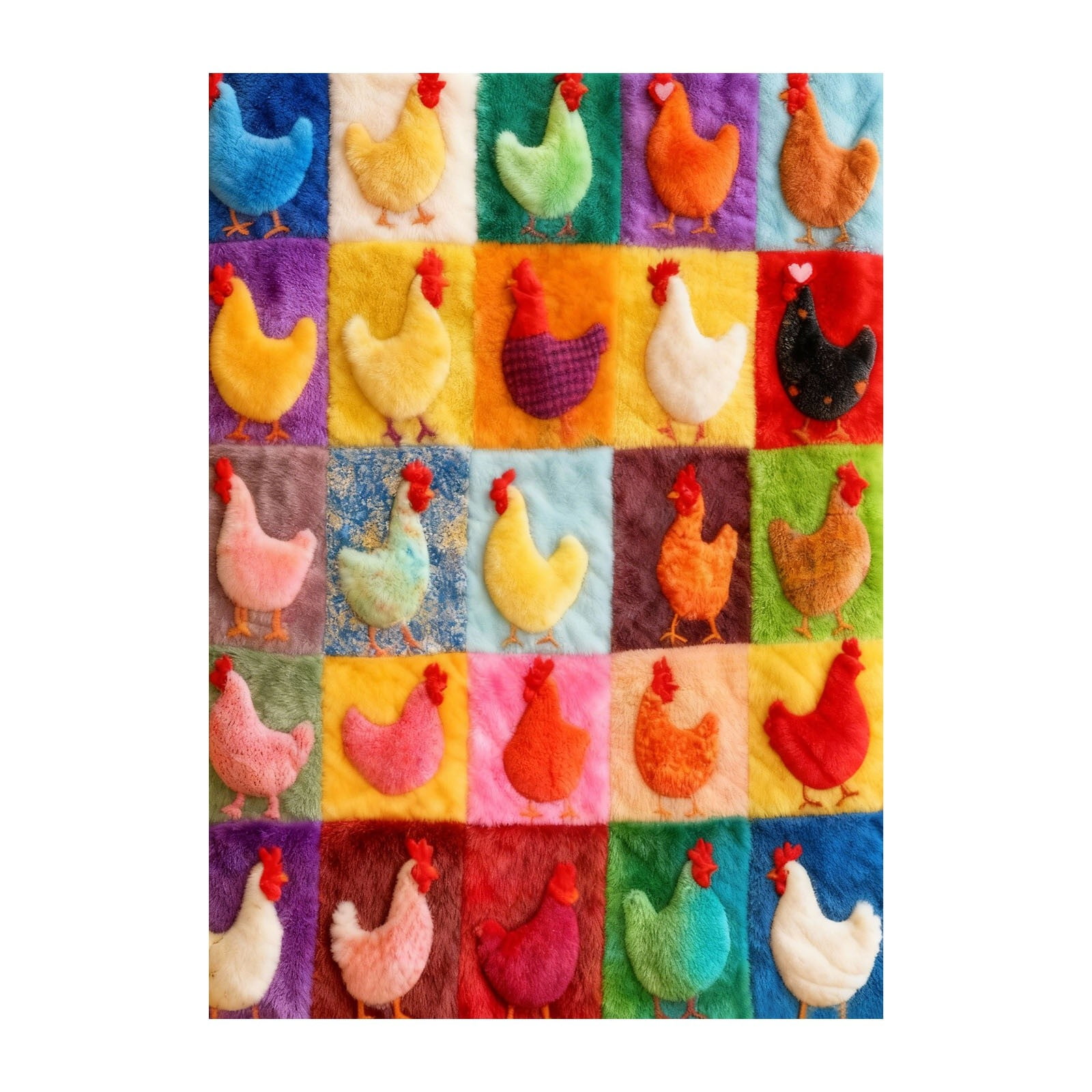 ZZERHUOO Large Heated Blanket Chicken Shaped Blanket Cozy Animal Themed Throw For Kids Adults Cute Unique