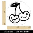 thumbnail image 2 of Couple of Cute and Kawaii Cherry Buddies Cherries Rubber Stamp for Scrapbooking Crafting Stamping - Mini 1/2 Inch, 2 of 7