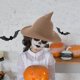 thumbnail image 2 of Sombrero de Bruja Sombrero Plegable Puntuado de la Bruja de Verano Del Mago de la Venta Caliente Del Adulto, 2 of 3