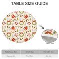 thumbnail image 6 of Holiday Dinner Party Tablecloth 44 Inch Round, Christmas Theme with Elastic Border for Secure Fit, 6 of 6