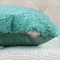 thumbnail image 4 of Home Soft Things Heavy Faux Fur Pillow Covers - 2 Pcs - Blue Turqoise - 14"x26", 4 of 7