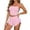 Pink, variant on Bigetiay Women's Backless Sleeveless Camisole and Shorts Two Piece Set, Size L
