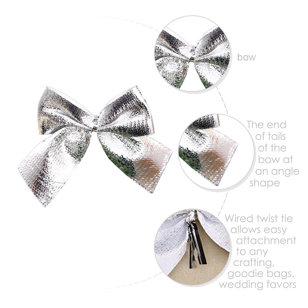 Silver Plated Bow Charms Diy Bow tie Pendants For - Temu