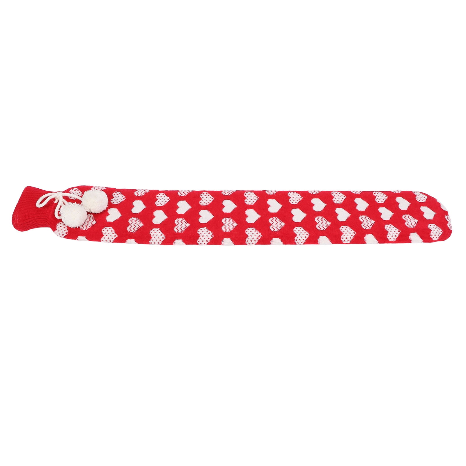 ESTINK Hot Water Bottle, Long Hot Water Bottle Soft Rubber Knitting Sleeve Hot Water Bag for